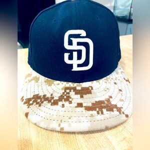 59Fifty New Era 7 55.8cm On Field Cap - San Diego SD Padres - Blue Tan Camo